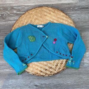 Catimini embroidered‎ cropped cardigan sweater